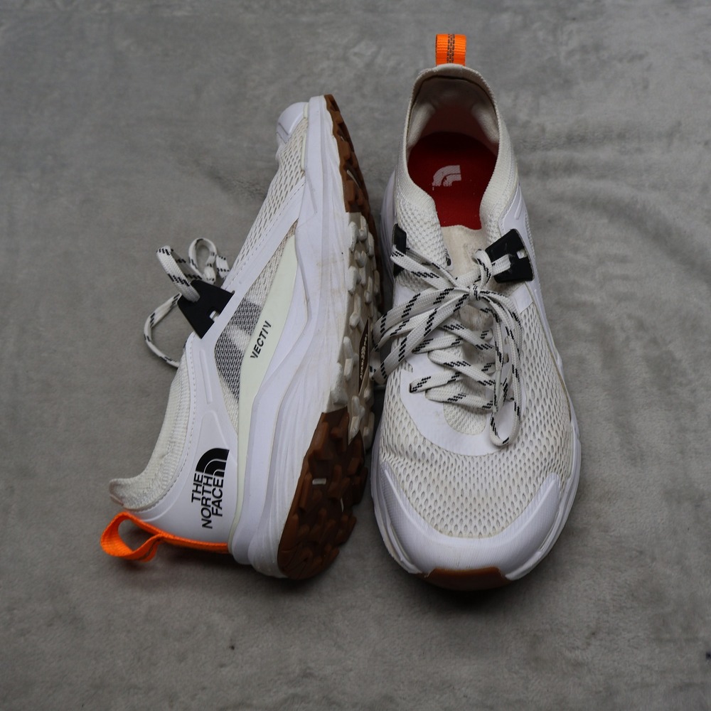 North Face Womens 9.5 Athletic Shoes White VECTIV Trail Run Lightweight Lace Up